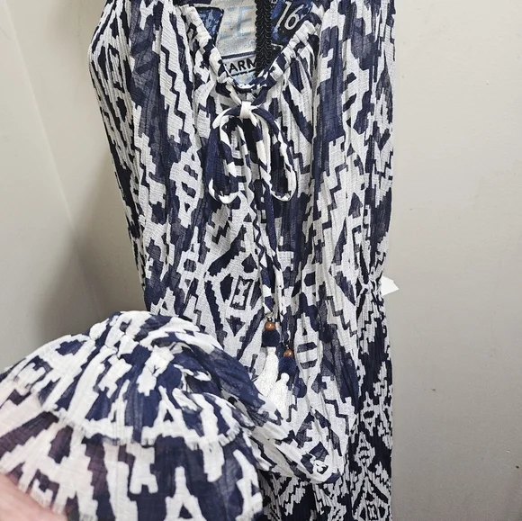 NWT Tory Burch Katherine Dress Small Cold Shoulder Maxi - Picture 4 of 7